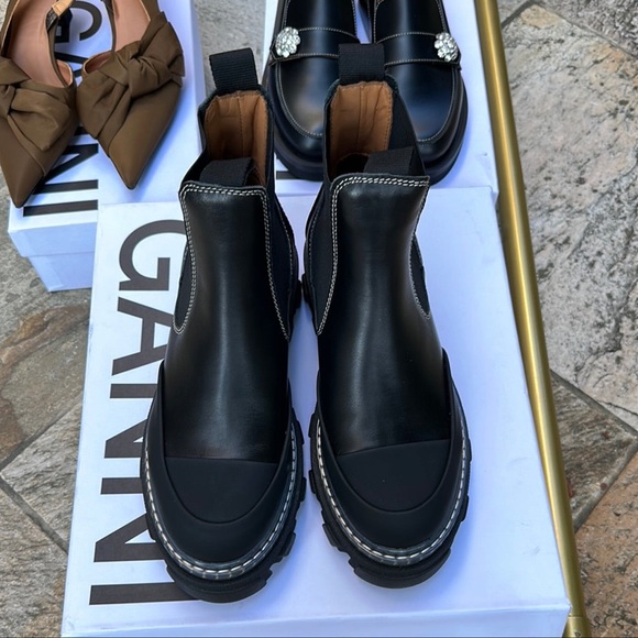 GANNI MID CHELSEA BOOTS - Picture 6 of 7